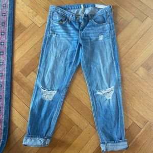 Rag and bone boyfriend cropped jeans